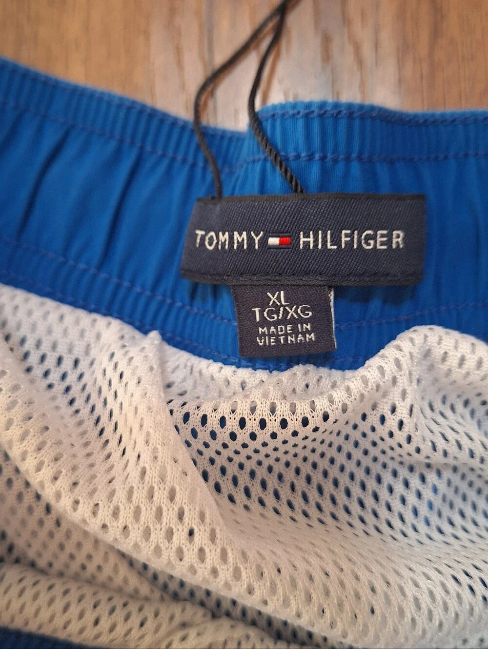 Tommy Hilfiger Swim Shorts Trunks Blue XL Mens Liner & Drawstrings